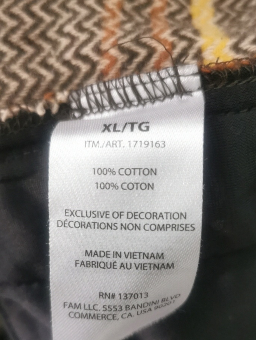 Woolrich Men's Unisex  Brown Plaid Wool-Blend Jacket. XL - Picture 7 of 8